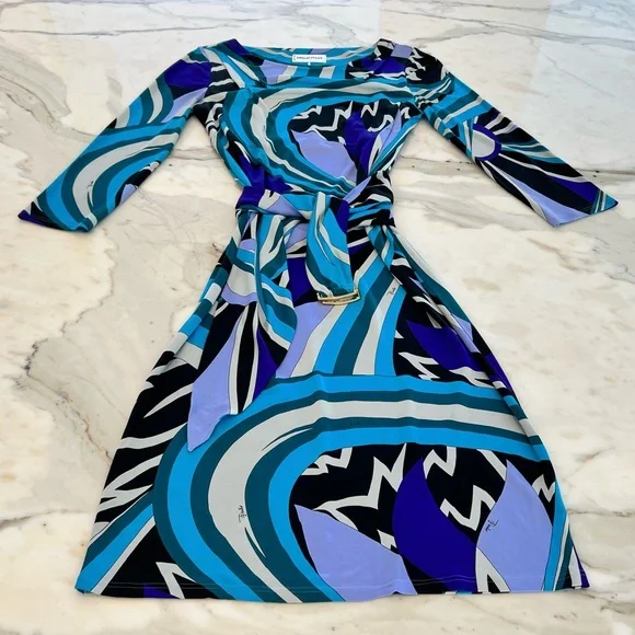 green emerald velvet dress 1960s Emilio Pucci Couture Plumage Print Rhinestone Palazzo Pant Dress